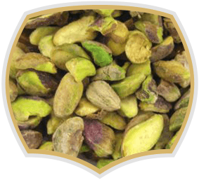 Pistachio kernels, raw nuts. Gama Food