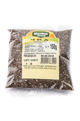 Gama Food Chia seeds 150 gr, packaged