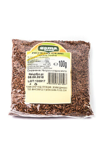 Gama Food Leen seeds 100 gr, packaged