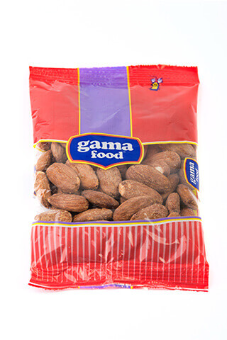 Gama Food Roasted almonds 80 gr and 100 gr packages